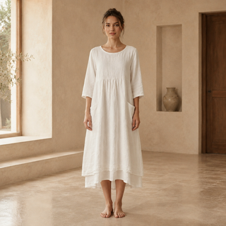Women’s Elegant Linen Summer Dress