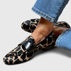 Women's Elegant Animal Print Structured Loafers