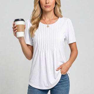 Women's Oversized Cotton T-Shirt – Soft Loose Fit Round Neck for Casual & Everyday Wear