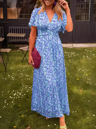 Women's Flowing Maxi Dress – Elegant Summer Evening Dress