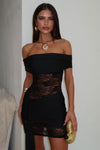 Women's Off-Shoulder Lace Cocktail Dress