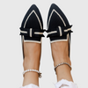 Women's Elegant Knot Detail Flat Shoes