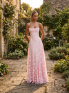 Women's Gingham Godet Skirt Maxi Dress