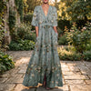 Women's Floral Bohemian Maxi Dress