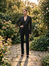 Women's Elegant Blazer Vest Trouser Suit Set