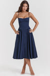 Women's Elegant Fitted Midi Dress Day Evening