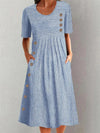 Women's Striped Midi Summer Dress
