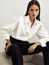 Women's Elegant Button Down Blouse Boxy
