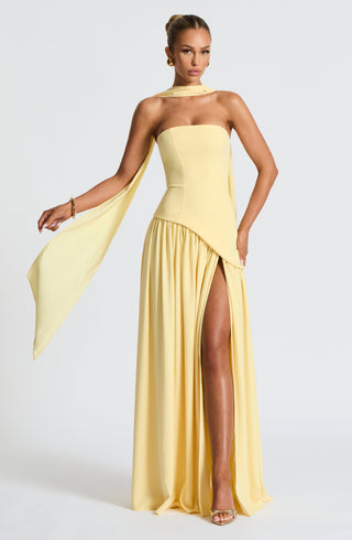 Women's Elegant Strapless Maxi Dress – Lightweight Flowing Silhouette for Weddings & Formal Events