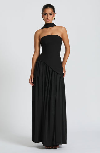 Women's Elegant Strapless Maxi Dress – Lightweight Flowing Silhouette for Weddings & Formal Events