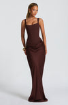 Women's Bodycon Square Neck Maxi Dress