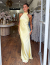 Women's Elegant Satin Halter Maxi Dress – Evening